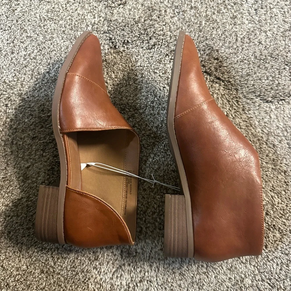 Brown Leather Ankle Boots - Picture 3 of 8